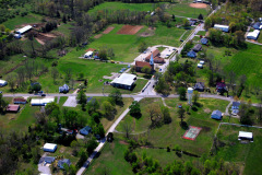 Aerial photo of Altenburg Trinity Lutheran Church neighborhood 04-17-2011
