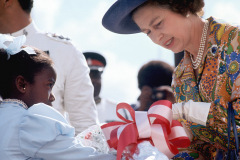 Queen Elizabeth II visits the Bahamas Feb. 20-22, 1975.