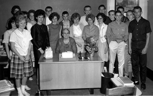 Cape CHS Miss Krueger's retirement party 1963