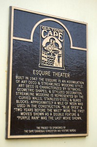 Esquire Theater plaque 10-28-2009_6668