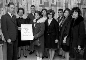 Art class 5 300x210 Norma Wagoner presents calendar to School Superintendent Charles House