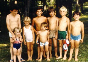 Laurie third from left in 1983 300x212 Laurie third from left in 1983