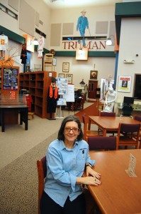 Julia Howes Jorgensen CHS librarian 12 16 2011 0617 199x300 Central High School library   Julia Howes Jorgensen 12 16 2010