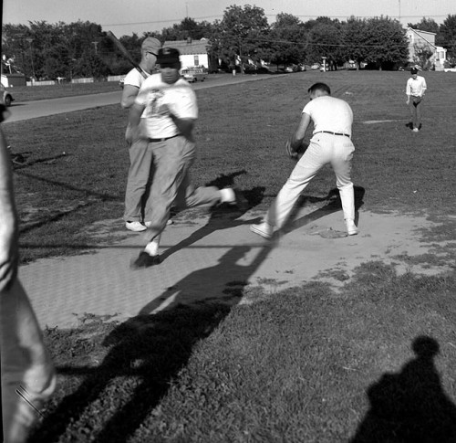 Faculty softball game Central High School 1963