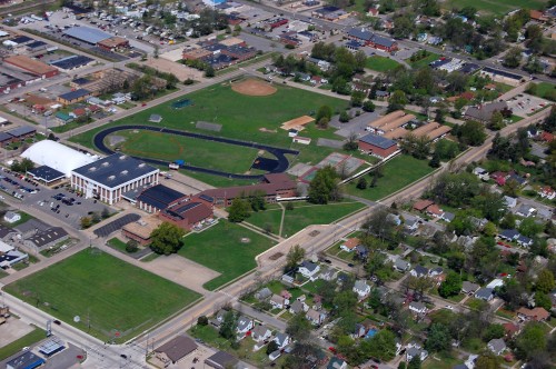 Aerial Photos of Central High School on Carruthers Ave 04-17-2011