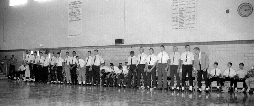 Central High School pep rally c 1965