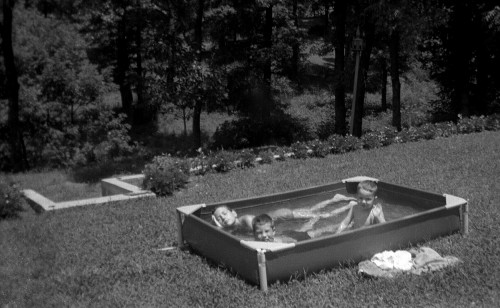 Ken - David - Mark Steinhoff in backyard pool