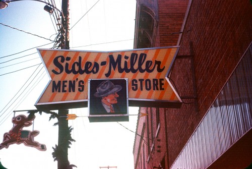 Sides-Miller Men's Store -General Sign Co sign