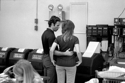 Palm Beach Post newsroom Election Night 1976