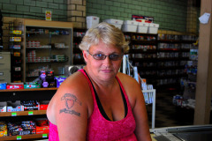 Clerk Lori Scott at Altenburg Foods 07-18-2011