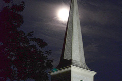 Trinity Lutheran Church Altenburg full moon 07-22-2013