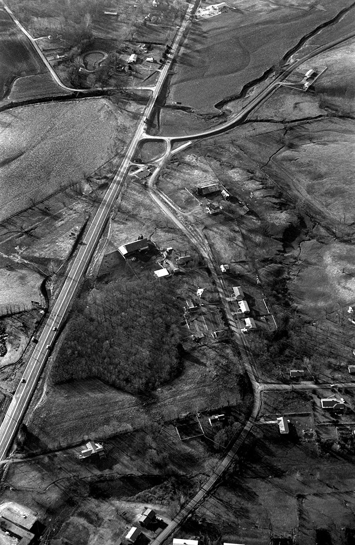 Aerial of Kingsway Drive c 1966  © Ken Steinhoff