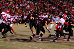 Cape Girardeau Central High School Tigers vs Sikeston Bulldogs at Southeast Missouri State University's Houck Stadium 10/21/2010. Both teams were undefeated for the season. Sikeston won 21-0.