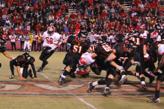 Cape Girardeau Central High School Tigers vs Sikeston Bulldogs at Southeast Missouri State University's Houck Stadium 10/21/2010. Both teams were undefeated for the season. Sikeston won 21-0.