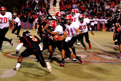 Cape Girardeau Central High School Tigers vs Sikeston Bulldogs at Southeast Missouri State University's Houck Stadium 10/21/2010. Both teams were undefeated for the season. Sikeston won 21-0.