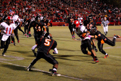 Cape Girardeau Central High School Tigers vs Sikeston Bulldogs at Southeast Missouri State University's Houck Stadium 10/21/2010. Both teams were undefeated for the season. Sikeston won 21-0.