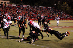 Cape Girardeau Central High School Tigers vs Sikeston Bulldogs at Southeast Missouri State University's Houck Stadium 10/21/2010. Both teams were undefeated for the season. Sikeston won 21-0.