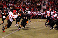 Cape Girardeau Central High School Tigers vs Sikeston Bulldogs at Southeast Missouri State University's Houck Stadium 10/21/2010. Both teams were undefeated for the season. Sikeston won 21-0.