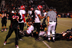 Cape Girardeau Central High School Tigers vs Sikeston Bulldogs at Southeast Missouri State University's Houck Stadium 10/21/2010. Both teams were undefeated for the season. Sikeston won 21-0.