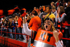 Cape Girardeau Central High School Tigers vs Sikeston Bulldogs at Southeast Missouri State University's Houck Stadium 10/21/2010. Both teams were undefeated for the season. Sikeston won 21-0.