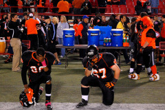 Cape Girardeau Central High School Tigers vs Sikeston Bulldogs at Southeast Missouri State University's Houck Stadium 10/21/2010. Both teams were undefeated for the season. Sikeston won 21-0.