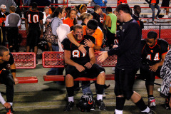 Cape Girardeau Central High School Tigers vs Sikeston Bulldogs at Southeast Missouri State University's Houck Stadium 10/21/2010. Both teams were undefeated for the season. Sikeston won 21-0.