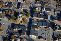 Aerial photos of downtown Jackson, including Cape County Courthouse 11-06-2010