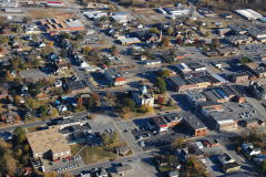 Aerial photos of downtown Jackson, including Cape County Courthouse 11-06-2010