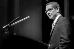 OU President Vernon Alden introducing Dick Gregory 02-11-1968