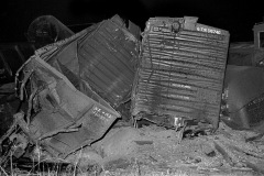 Frisco train derailment north of Neely's Landing 03-07-1966. Ran in Missourian 03-08