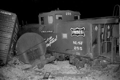 Frisco train derailment north of Neely's Landing 03-07-1966. Ran in Missourian 03-08