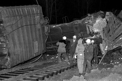 Frisco train derailment north of Neely's Landing 03-07-1966. Ran in Missourian 03-08