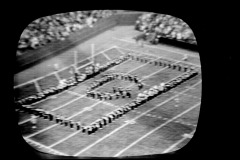 TV screen captures of Golden Eagles Marching Band 1964