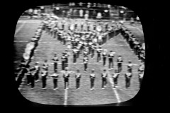 TV screen captures of Golden Eagles Marching Band 1964