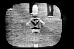 TV screen captures of Golden Eagles Marching Band 1964