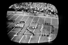 TV screen captures of Golden Eagles Marching Band 1964