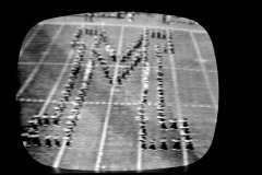 TV screen captures of Golden Eagles Marching Band 1964