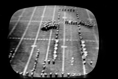 TV screen captures of Golden Eagles Marching Band 1964