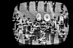 TV screen captures of Golden Eagles Marching Band 1964