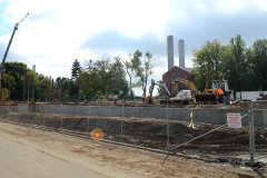 Site of handball court at St. Vincent's Seminary 10-17-2013