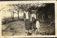 Mary Lee Welch, right, and Kenneth Welch, on family farm near Advance