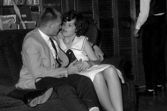 Couple at party c 1965