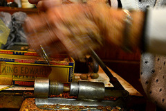 Mary Welch Steinhoff cracking pecans 11-13-2012
