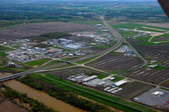 Aerials Cape Airport, Nash Road, Diversion Channel, I-55 area 04-17-2011
