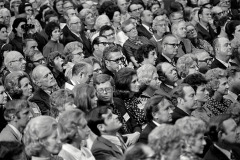 Richard Nixon, Billy Graham and protestors at Billy Graham Day 10/15/1971 in Charlotte, NC