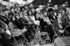 Richard Nixon, Billy Graham and protestors at Billy Graham Day 10/15/1971 in Charlotte, NC