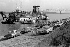 Dredge Ste. Genevieve visits Cape Girardeau c 1966