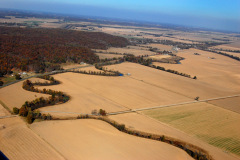 Aerial Old Whitewater River near Delta 11-06-2010