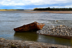 Sunken barges north of Cape Rock 10-19-2012