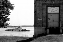 Towboat Issaquena north of Cape Rock on the Mississippi River 07-24-1967